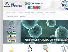 Tablet Screenshot of biodiagnostics.com.mx